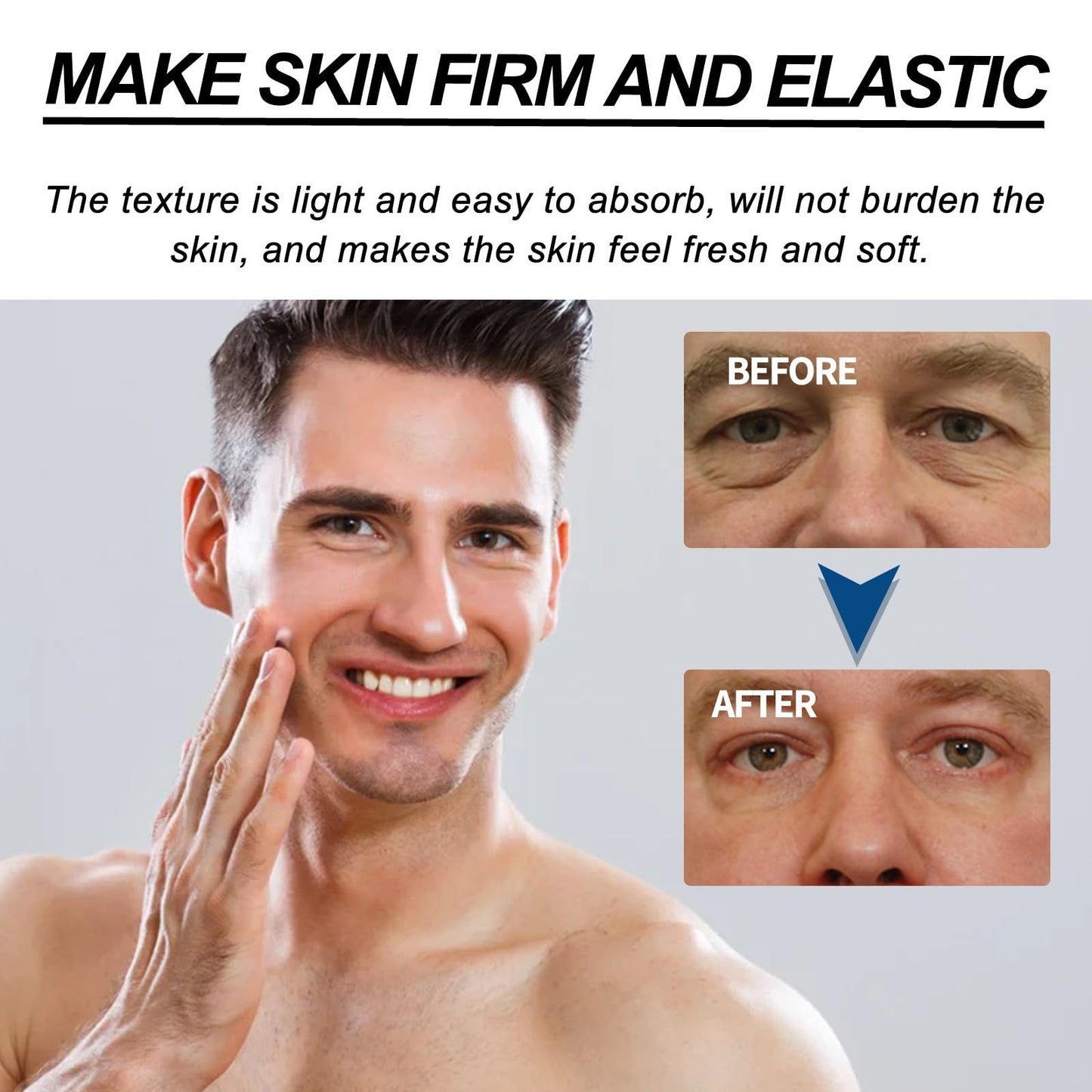 Eye Repair Stick for Men,Under Eyes Sticks,Under Eye Roller for Eyes Bags and Dark Circles,Eye Bags Treatment for Men,Eye Cream for Dark Circles and Puffy Eyes,Eye Cream Anti Aging,Eye Serum