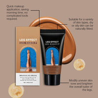 SingHao Leg Make up Cream Full Coverage Waterproof No Transfer,Full Coverage Body Concealer,Moisturiser Concealer for Legs,Waterproof Body Makeup,Long lasting,Moisturizing and hydrating(Bronze Color)