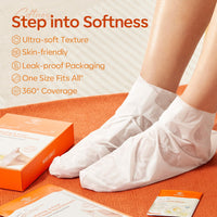 modelones Modelones Foot Peeling Mask 3 Pack, Exfoliating Foot Mask for Dry Cracked Feet, Callus Dead Skin Remover, Additional 3 Pack Collagen Serum for Reviving Baby Soft Smooth Touch Feet, Women and Man