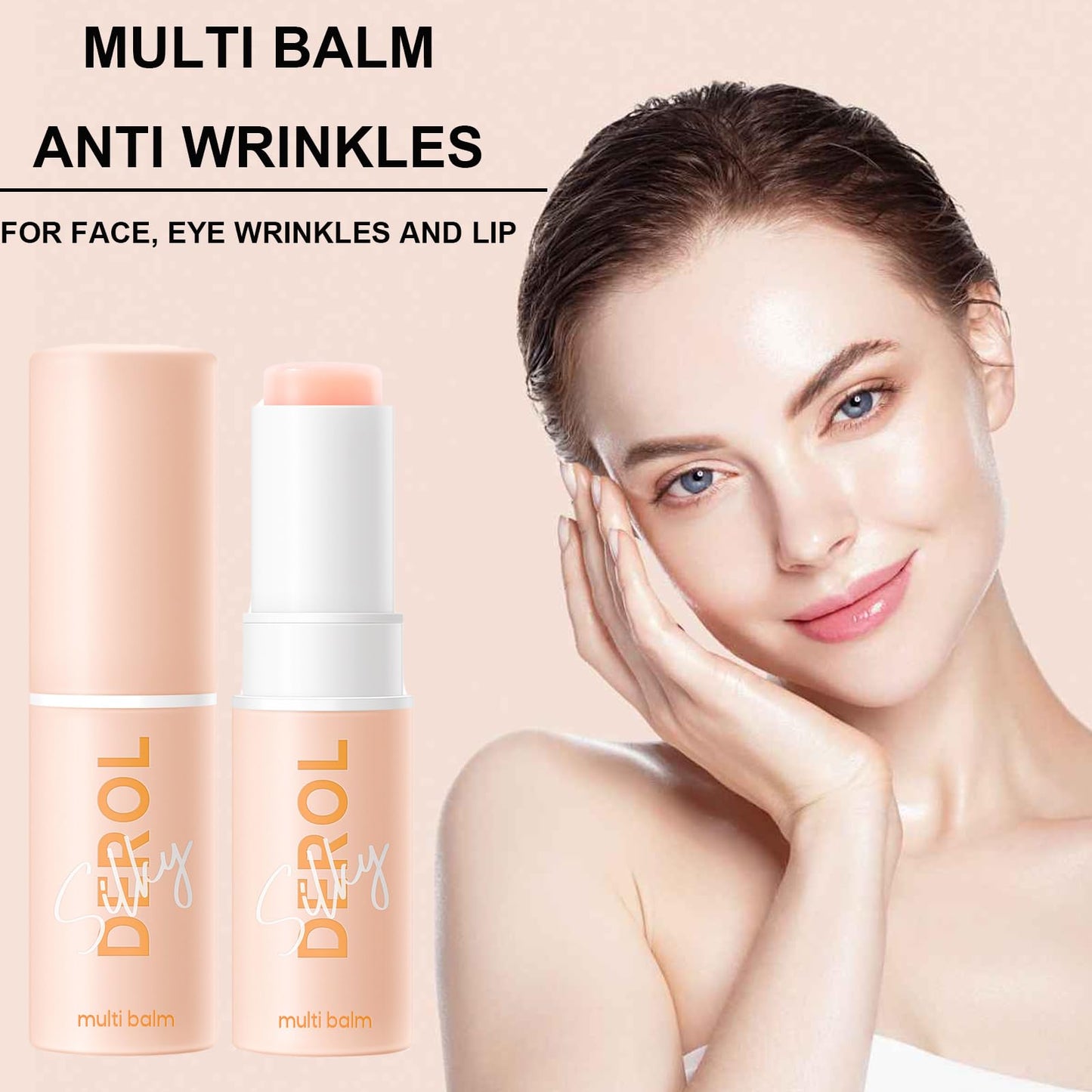 Shengqialun Collagen Multi Balm Stick, Pure Collagen Wand Multi Purposes Easy To Absorb, Beauty Anti-Wrinkles Collagen Stick, Hydrating And Moisturizing For Women And Girls