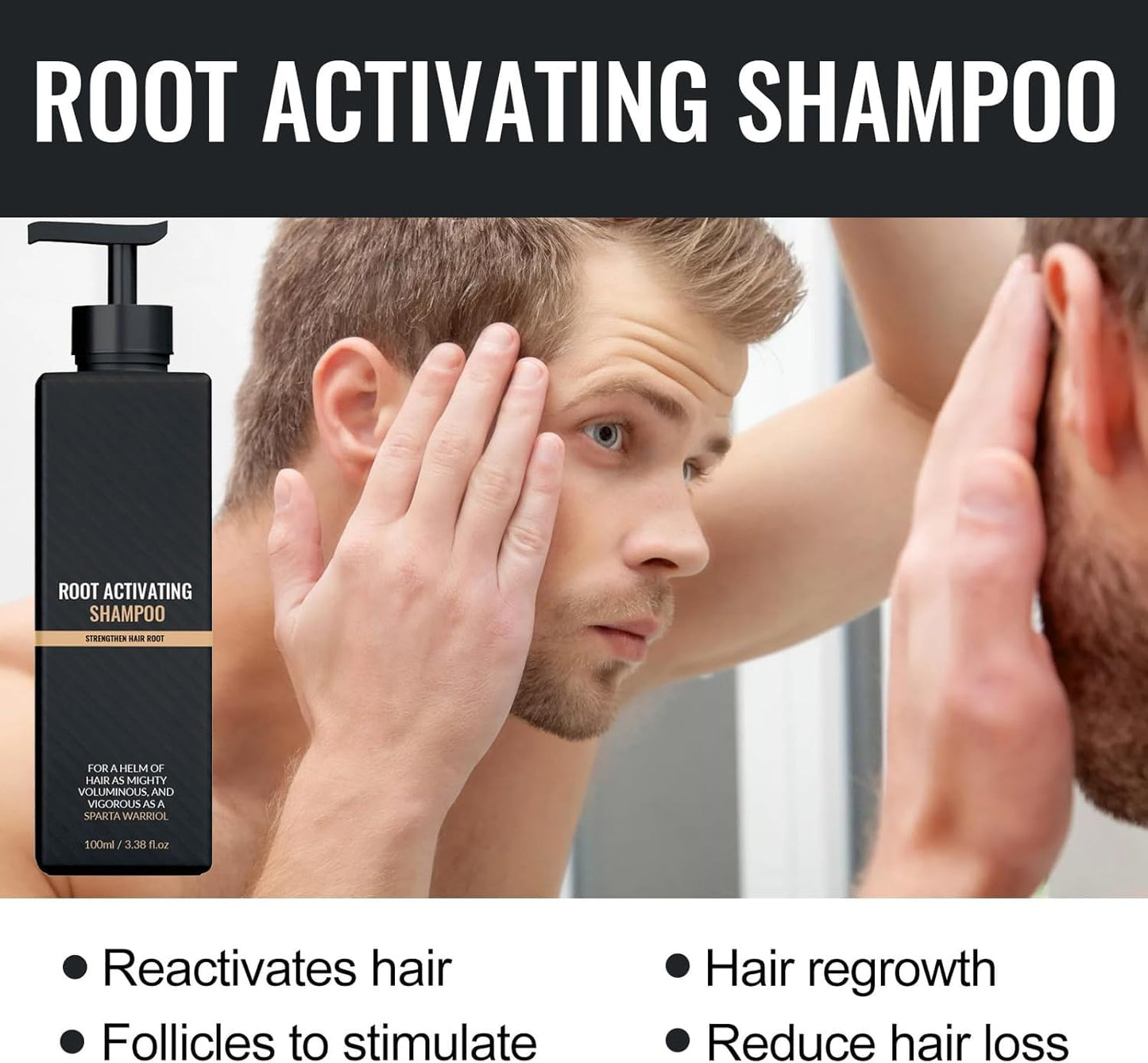 Generic Root Activator Shampoo,Mane Root Activator Shampoo for Man,Unisex Hair Loss