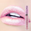 MEITREND Lip Stick,Matte Lipstick Pink Lipstick Makeup Metallic Light Lipsticks,Lipsticks For Women Long Lasting Waterproof Non-Stick Cup Not Fade Glitter Pink Lipstick Gift 1PC (#01)