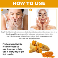 SUNDEER Turmeric Dark Spot Corrector Serum, Turmeric Repair face care Face Serum, Bright Skin Moisturizing Repair Whitening Serum for Face, 2022 New Organic Skin Lightener (1PC)
