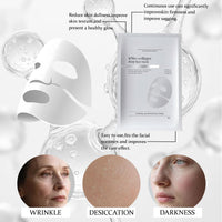 SHENYI 1Pcs Nifora Bio Collagen Mask Korean Hydrating Sheet for Pore Refining, Firming, And Sensitive Skin Relief, Overnight Moisturizing Mask for Smooth, Radiant Glow