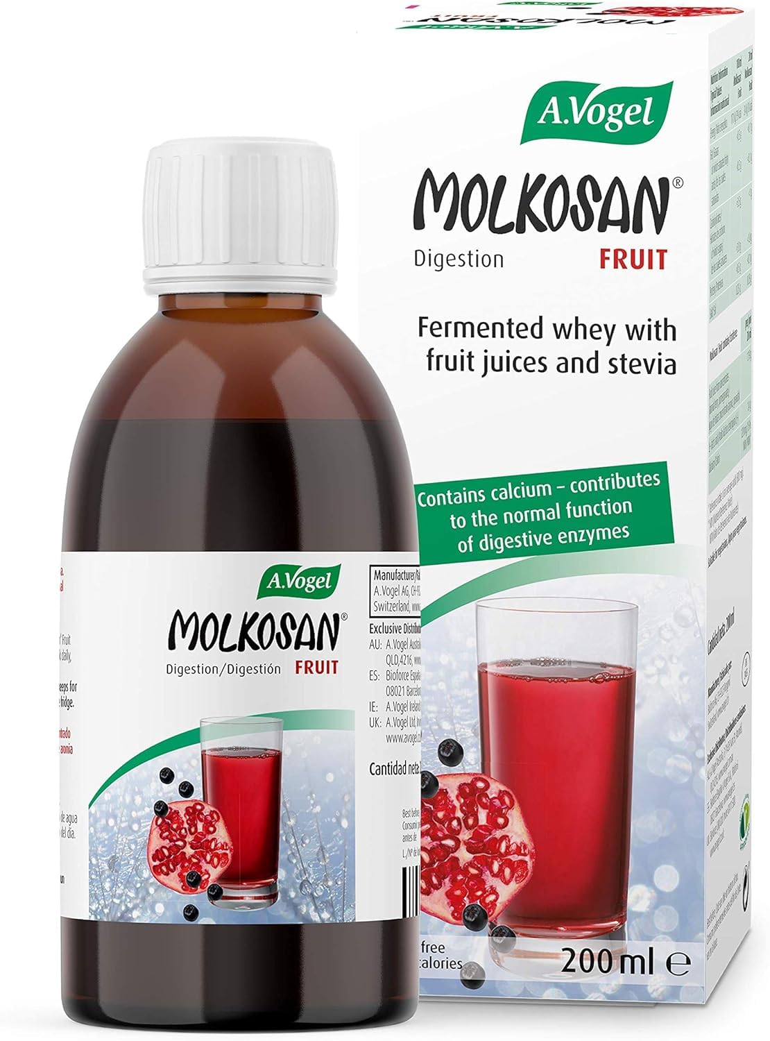 A.Vogel Molkosan Fruit Digestion 200ml | Provides gut health support | Suitable for Vegetarians