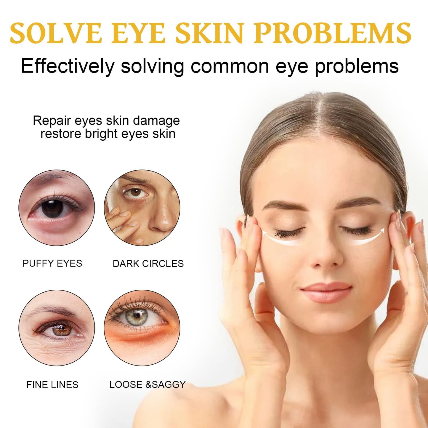 Jinjiar Lumi Eye Balm Cream,Lumi Eye Balm for Under Eye Bags,Erases Eye Bags within Minutes,Eye Ba-lm Bags Reducer,E-ye Cre-am Anti Aging,E-ye Cre-am for Dark Circles and Puffy E-yes,Under E-ye Cream