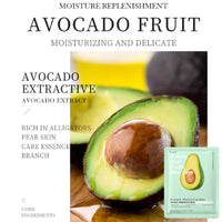 YUYUE-YY 5 Pcs Face Mask Set, Face Masks Skincare with Natural Fruit & Herbal Serum, Included Aloe Vera, Honey, Bamboo Charcoal, Avocado, and Cucumber, Hydrate, Brighten, Moisturize,Soothe for All Skin Types