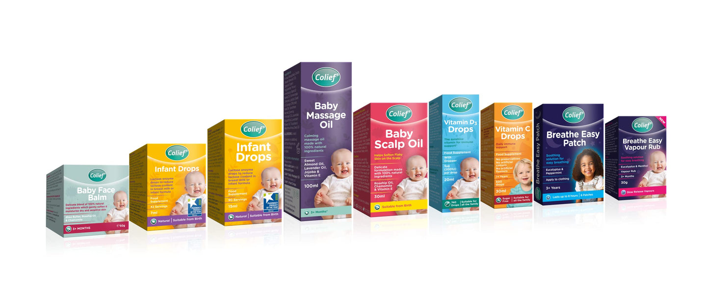 Colief Baby Face Balm | 100% Natural Oils & Butters for Infants | Gently Moisturise Baby's Dry & Sensitive Skin | Contains Shea Butter, Chamomile, Rosehip Oil, Coconut Oil | for Babies 3+ Months 50g