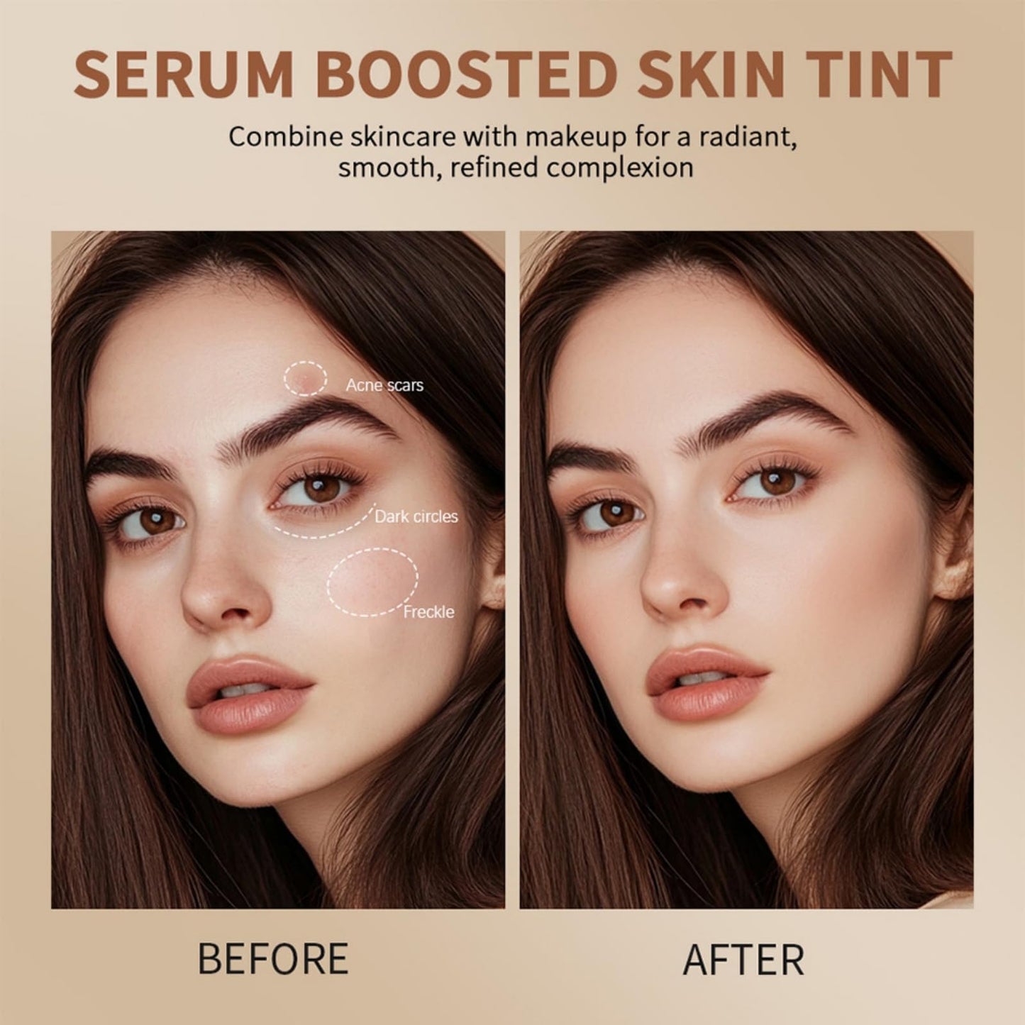 Foundation Stick Beauty Balm Serum Boosted Skin Tint,Solid Tinted Moisturizing Serum Contour S/tick,Contour S/tick,F/oundation Face Sti/ck,Flawless Foundati/on Stic/k,Sti/ck Found/ation,(#03,18g)