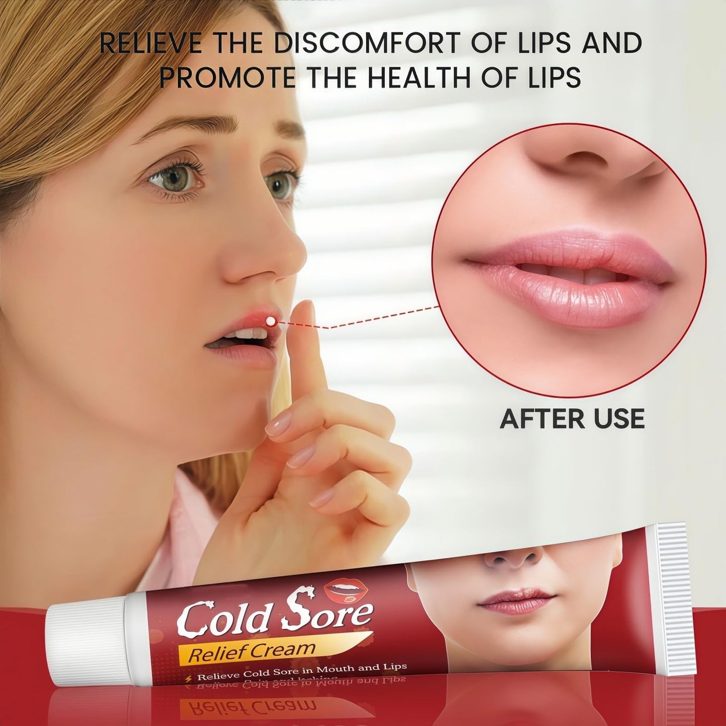 Fankayi Cold Sore Treatment Cream,Co/ld So/re Cream for Lips,Rapid Relief for Cold Sores,Mouth Ulcer Treatment for Adults,Mouth Ulcer Treatment,Mouth Th-Rush Cure for Adults,Coldsore Cream for Lips