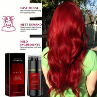 SingHao Polar Hair Dye Shampoo,3-In-1 Sham/poo for Color Treated H/air,Ha/ir Colour Sha/mpoo for Grey Hai/r Coverage,Home Hair D/ye Pu/re Plant Extract,Ha/ir Care Instant Dye Sh/ampoo,Anti Grey Shampoo(Red)