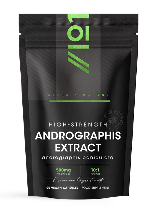 Andrographis Extract 500mg – High Strength Andrographis Paniculata Extract Equivalent to 5,000mg – 90 Vegan Capsules (3 Months Supply) – by Alpha01