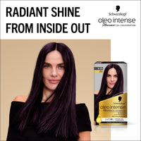 Schwarzkopf Oleo Intense Permanent Oil Colour 3-33 Rich Plum Hair Dye, 100% Grey Coverage, Conditioner With HaptIQ System, Long-Lasting Colour, Ammonia Free Hair Dye