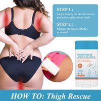 Nadiaen 2PCS Anti Chafe Balm,Anti-Chafe Stick,Anti Chafing Cream Chafing Cream Chub Rub Stick Thigh Friction and Skin Protection Rescue Cream Anti Chafe Waterproof Slip-On Anti-Chafing Stick