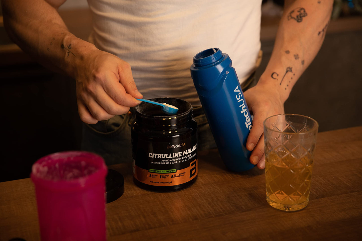 BioTechUSA Citrulline Malate Powder with L-citrulline-Malate Formula, 300 g, Unflavoured