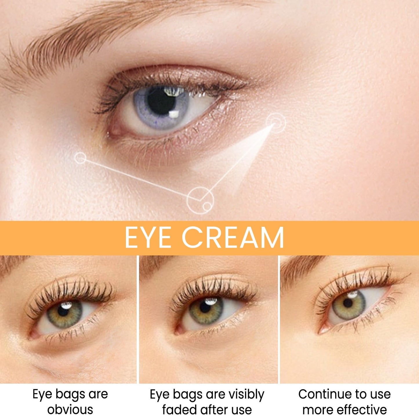 Jinjiar Vitamin C Eye Cream Stick,Vitamin C Eye Serum,Eye Bags Remover Women,Eye Cream for Dark Circles and Puffy Eyes,Under E-ye Cream,E-ye Cream Anti Aging,Firming Eye Cr-eam,Ey-e Bags Remover,Men Cre-am