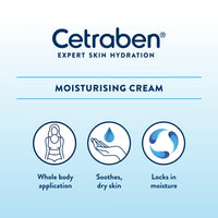 Cetraben Body Cream Moisturiser Perfect for Dry Sensitive and Eczema Prone Skin Dermatological Body Moisturiser 200ml