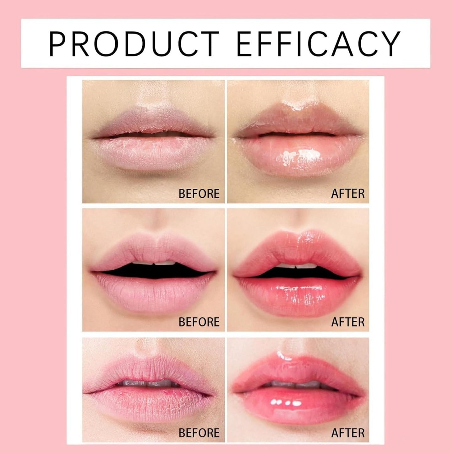 Siyinzu 2pcs Pro-Collagen Peptide Lip Gloss Balm,Plumping and Hydrating Lip Balm,Li/p Plumper Gloss,Li/p Ba/lm Stick,L/ip Repair Bal/m,L/ip Glow Oil,Lips Bal/m for Dry Cracked Lips