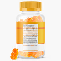Multivitamin & Omega 3 Gummies for Kids & Adults - Vitamin C, A, B, D & Vitamin E - with DHA & EPA - 30 Chewable Multivitamins & Omega 3 Supplement - Orange Flavoured - nutripact