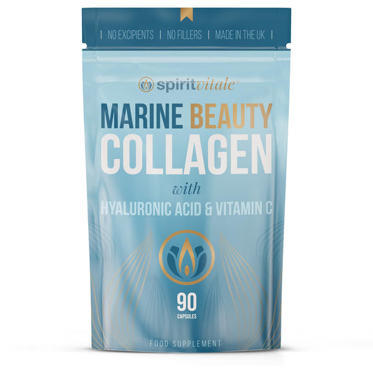 Spirit Vitale Marine Beauty Collagen with Hyaluronic Acid and Vitamin C (90 Capsules)