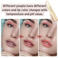 SHEBEEDO Transferproof Color Changing Lipstick,24H Long Lasting Moisturizing Glossy Lip Gloss,Color Changing Lipstick with Gold Foil Crystal Shine, Deep Nourishment Balm