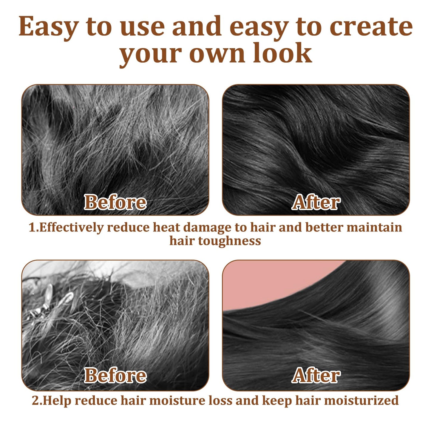 GMHLLES Large Round Volumizing Brush for Dyson Airwrap Attachments,Brush for Dyson Airwrap Accessories, Fluff up and Volumize for Styling Set