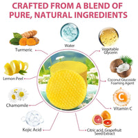 QIEEUMIN 40pcs Kojic Acid and Turmeric Cleansing Pads for Face Deep Cleansing Exfoliating Helps Balance Skin Oil Lighten Pigmentation Gentle Non-Irritating Daily Skincare