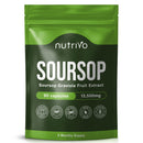 Soursop Graviola Capsules | 13,500mg Per Capsule | 90 Capsules Per Pouch - 3 Months Supply | One A Day | Good Alternative to Soursop Tea, Drops and Tincture | Vegan & UK Made