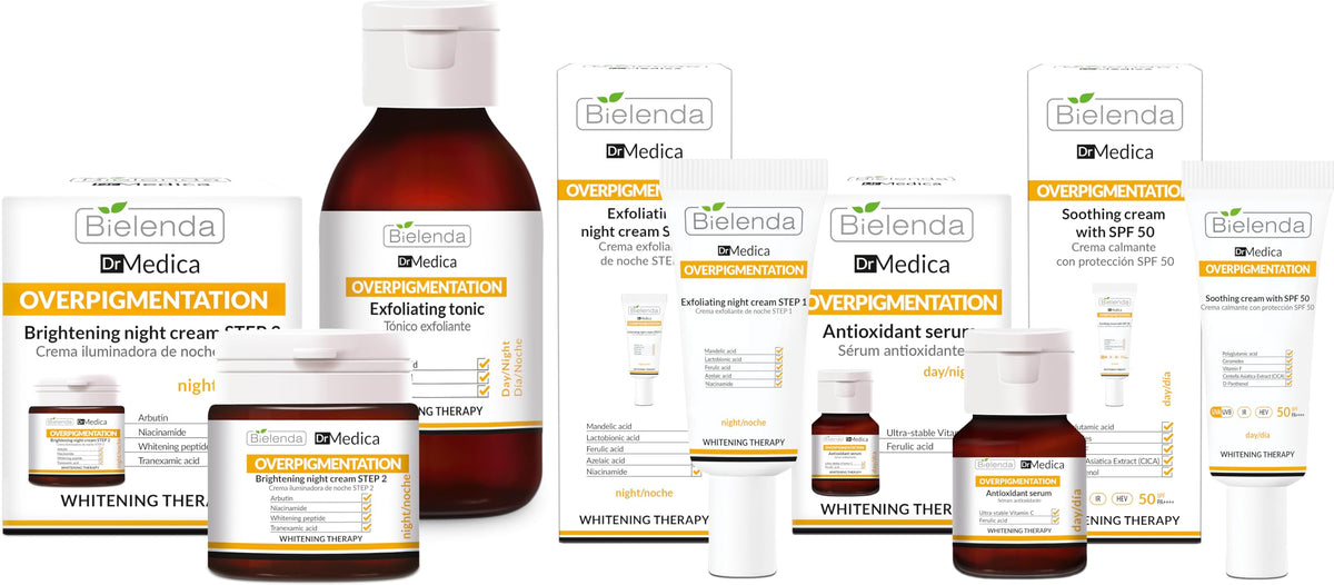 Bielenda Dr Medica Overpigmentation Peeling Tonic, helps reduce skin discoloration and blemishes, 250 ml