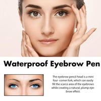 Oumun Microblading Brown Eyebrow Pen Brush,Ultra-Slim 1.5mm Eyebrow Pencil,Eyebr-ow Pencil with Bro-w Brush,Double-Ended Microblading Bro-w Pe-n,Dark Brown Eye-brow Pen-cil,Eye-brow P-en,07
