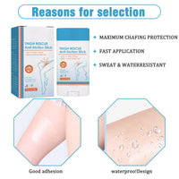 Neyeau 2PCS Megababe Thigh Rescue,Waterproof Running Chafing Stick,Megababe,Thigh Rescue & Skin Protection,for Heel,Lower Arm,Thigh,Legs,Skin Protection-23g,mit zwei Anti-Verschleiß-Patches