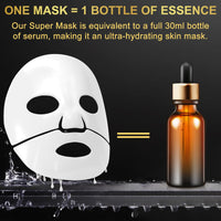 WINE LIP TINT Advanced Snail Mucin Glass Glow Hydrogel Face Masks - 4pcs,Collagen Face Mask - Anti Aging and Moisturizing Face Masks Skincare,for Acne Marks, Anti-Aging, Firming Skin