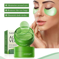 Sathychanpy 60 Pcs Under Eye Gel Patches,Aloe Vera Gel Eye Mask Skin Care,Eye Bags Remover,Moisturizing,Anti Aging,Anti Wrinkle,Dark Circles-Collagen Eye Patches