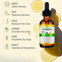MEITREND Vitamin E Oil for Skin,Body Oil for Face,Smooth & Hydrate