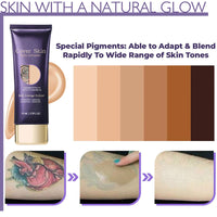 SHEBEEDO Body Concealer Tattoo Cover Up Makeup And Leg Makeup To Cover Veins Waterproof Concealer For Tattoo Hidden Spot And Scars Dark Spots Concealer Full Coverage Natural Radiance