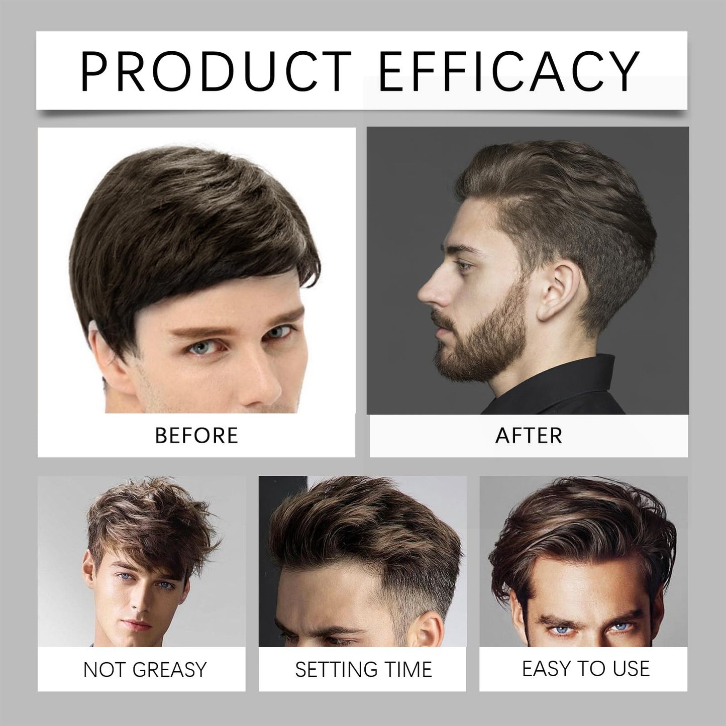 AmiCera Volume Powder for Men,Texture Powder, Hair Styling Powder Men, Instantly Adds Texture & Volume, Mens Volumising Hair Products, Long-lasting Strong Hold Fluffy, for All Hair Types,40g