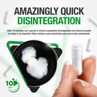 Zinc Citrate 25mg Capsules - 150 pcs (5 Month Supply) of Rapidly Disintegrating Capsules, Each with 25 mg of Premium Quality Zinc Powder