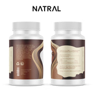 Natral 5000mg Pure Lion's Mane Mushroom High Strength Capsules - 60 Vegan Capsules, No Filler, 100% Fruiting Body Extract with 30% Polysaccharides – Supplement for Mental Clarity and Focus