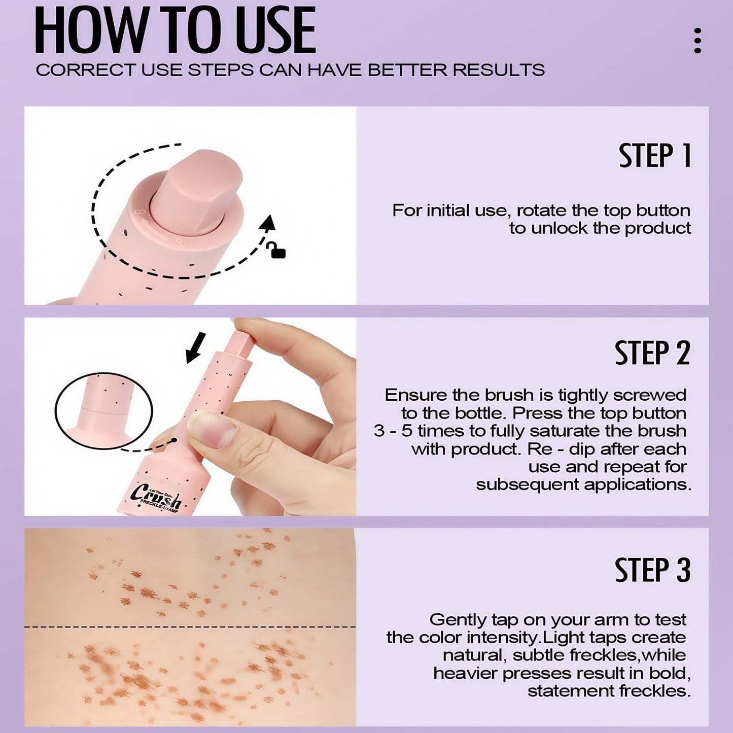 QinZiEn Faux Freckles Stamp,Freckle Pen,Natural Imitation Spots Pen,Freckle Stamp,Sun Freckled Makeup Marker,Faux Fre-ckles P-en,Soft Dot Spot P-en,Fre-ckle Tint,Makeup P-en,Fake Frec-kles,Fa-ux Freckles(01)