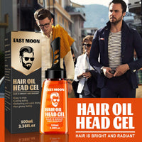 QIEEUMIN 2 in 1 Hair Wax Gel with Comb, Hair Setting Gel with Dip Comb, Men Hair Styling Gel with Comb, Long-Lasting Fluffy Fast Build Hair Oil Head Gel 100ml