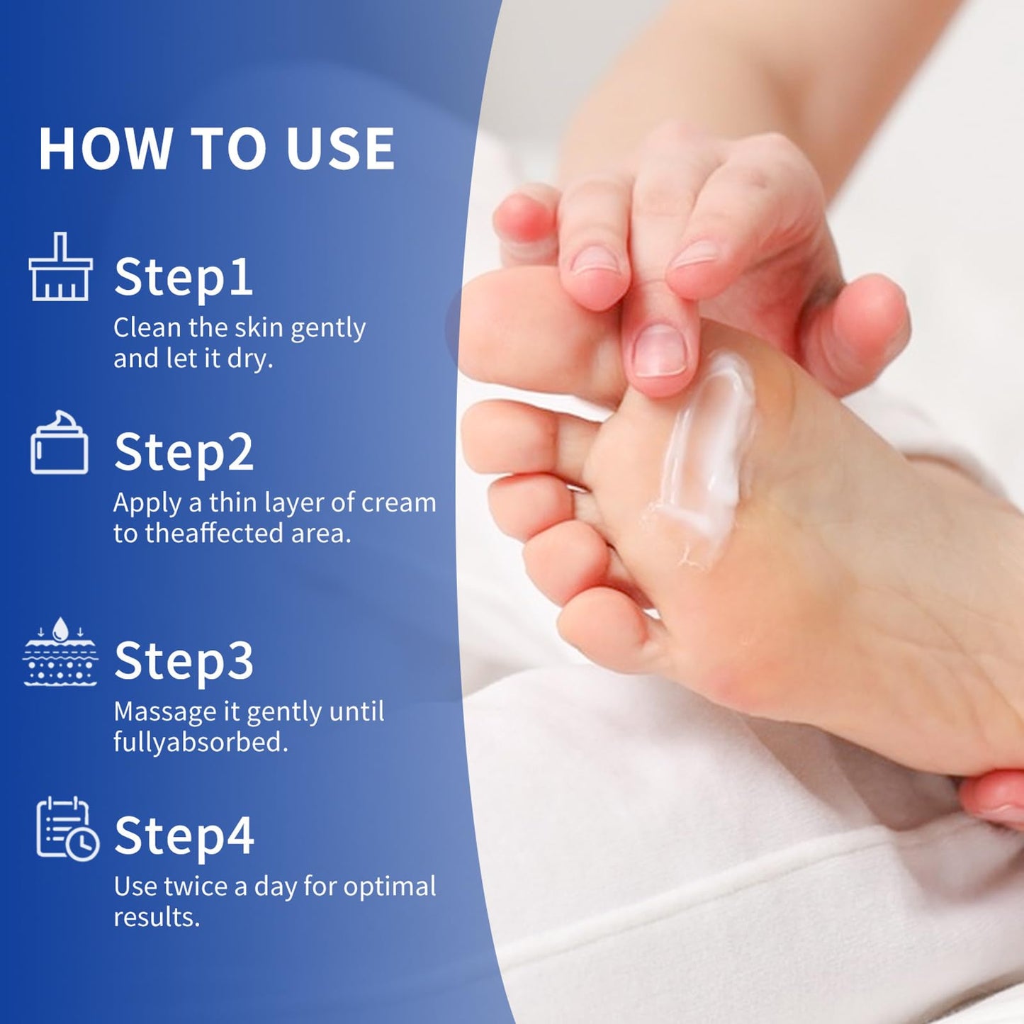 Urea Cream 60 Percent for Feet,Foot Cream for Cracked Heels and Dry Skin - Cracked Heel Repair Cream Plus 2% Salicylic Acid - Skin Care Hands & Feet - Foot Moisturiser - 2PCS