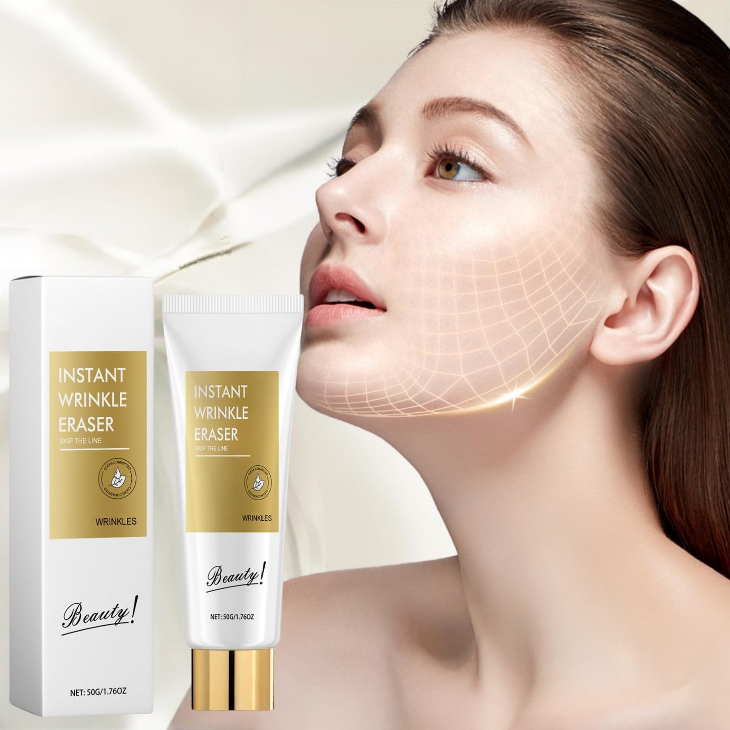 Xunzhi Instant Wrinkle Eraser,Skips the Line Instant Wrinkle Eraser Face Cream,Instant Wrin/kle Remover Serum Fir/ming Lotio/n,Firmin/g Peptides Lotion Se/rum,Firmi/ng Seru/m,Skin Tightening Cream