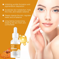 ChicNana Kojic Acid Turmeric Oil - Dark Spot Remover for Face - Kojic Acid Serum - Turmeric Oil Dark Spot Corrector - Kojic Acid Remove Facial Melasma Acne - Anti Aging Face Serum Moisturzing(2pc)