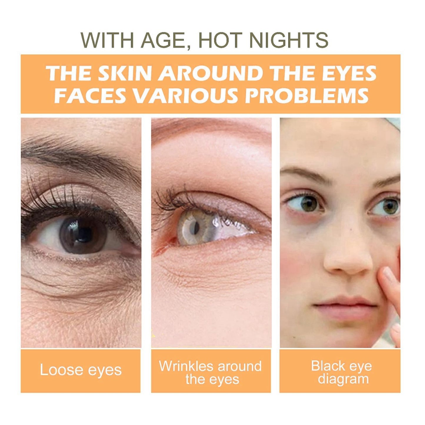 Vitamin C Eye Cream Stick,Brighten Vitamin C Eye Balm,Moisturised Glow Eye Care Stick,Anti Wrinkle Eye Cream Stick for Puffy Eyes,Cooling & Hydrating Eye Cream Moisturizer Stick,Eye Cream Anti Aging