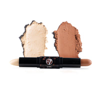 W7 Contour Stick - Double-Ended Creamy Contour & Highlight Makeup - Bronze, Shape & Define - Natural