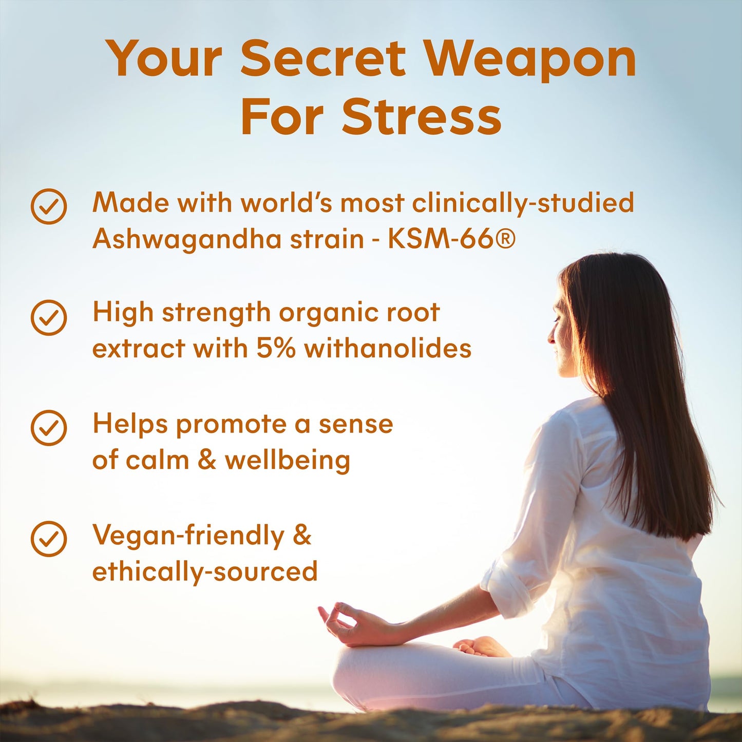 Ashwagandha KSM-66® Supplement - 90 Vegan Capsules - High Strength Organic Ashwagandha with Black Pepper - Made in The UK by Purolabs