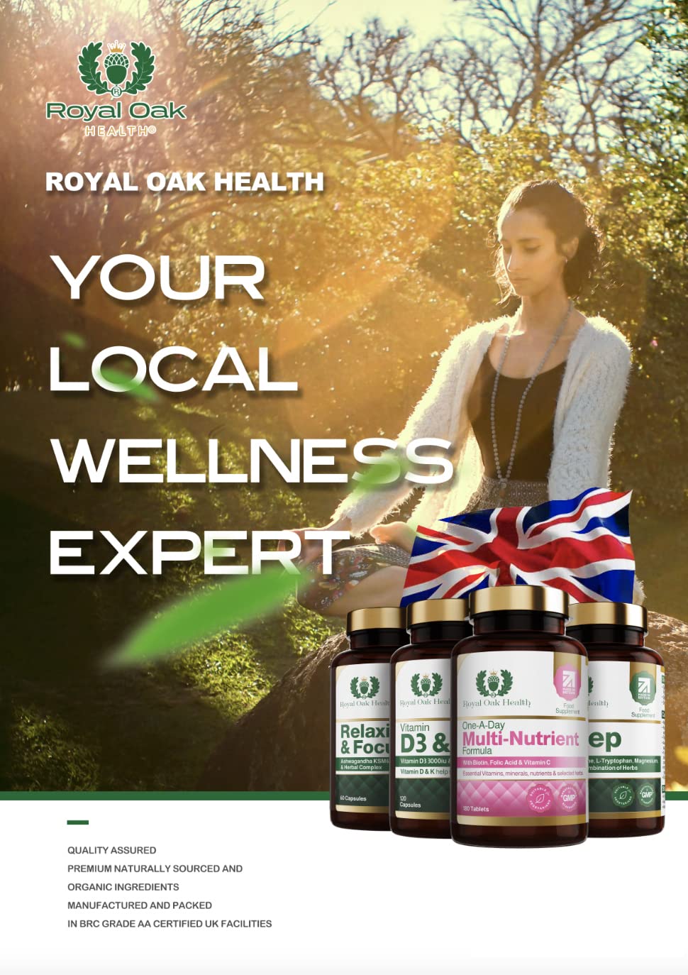 Royal Oak Health Glucosamine and Chondroitin high Strength with MSM, Bosewellia and Vitamin C. Supports Joint Discomfort Relief glucosamine and chondroitin Tablets, Dietary Supplement for Back, Knees (120 Tablets)