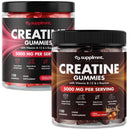 supplmnt. Creatine Gummies 5000mg 120ct Max Strength Muscle Growth/Recovery Supplements for Men & Women Creatine Monohydrate, B12 & L-Taurine Vegan Gym Pre Workout Chewable Gummies, Cola & Strawberry