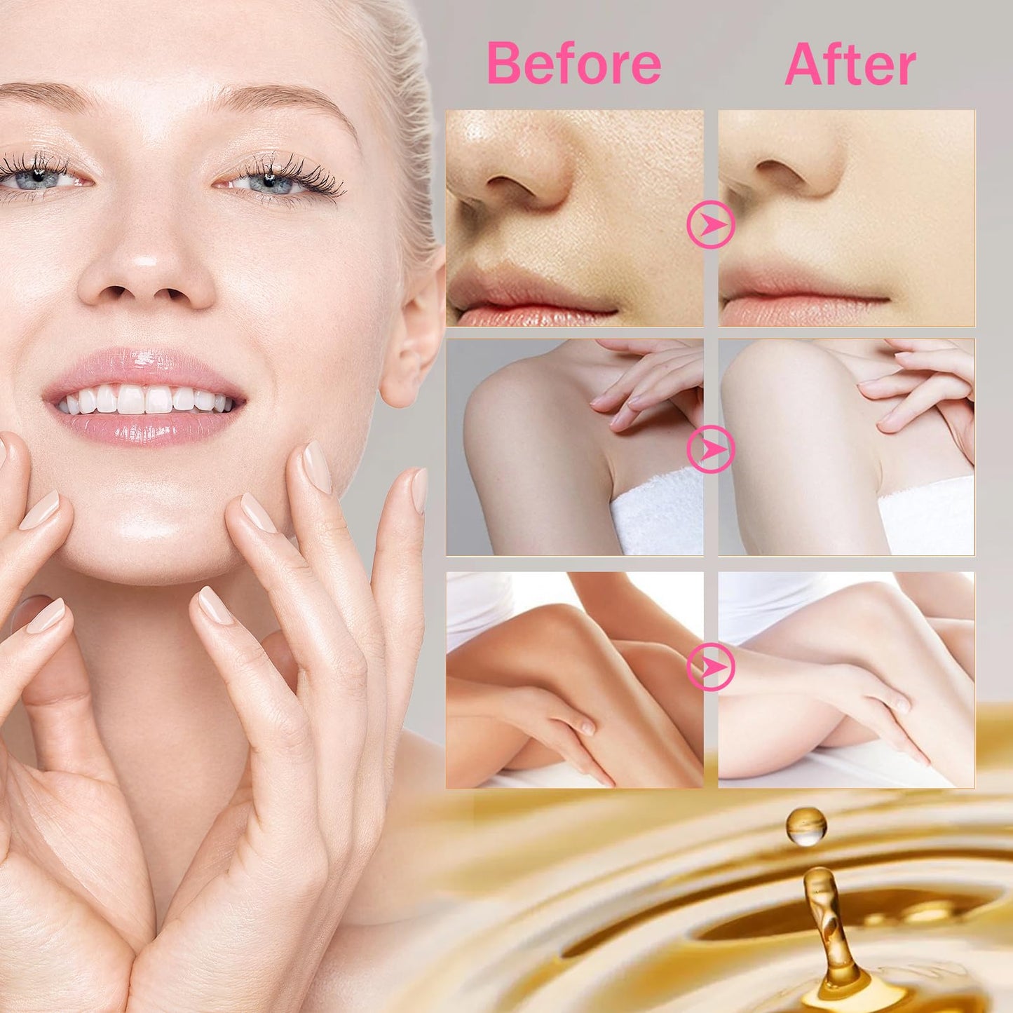 B3 Body Oil Gel- Body Oil For Women- Body Moisturising for Hydrating Skin Care- Vitamin E Oil For Dry Skin- Body Skin Care Oil For Repairing Dry,Anti Winkle& Firming- Moisturiser For Oily Skin