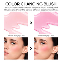 KYDA Liquid Blush, Color Change Blush Oil Tint, Moisturizing Lightweight Blendable Feel, Soft Cream Face Blush-Color Changing Pink